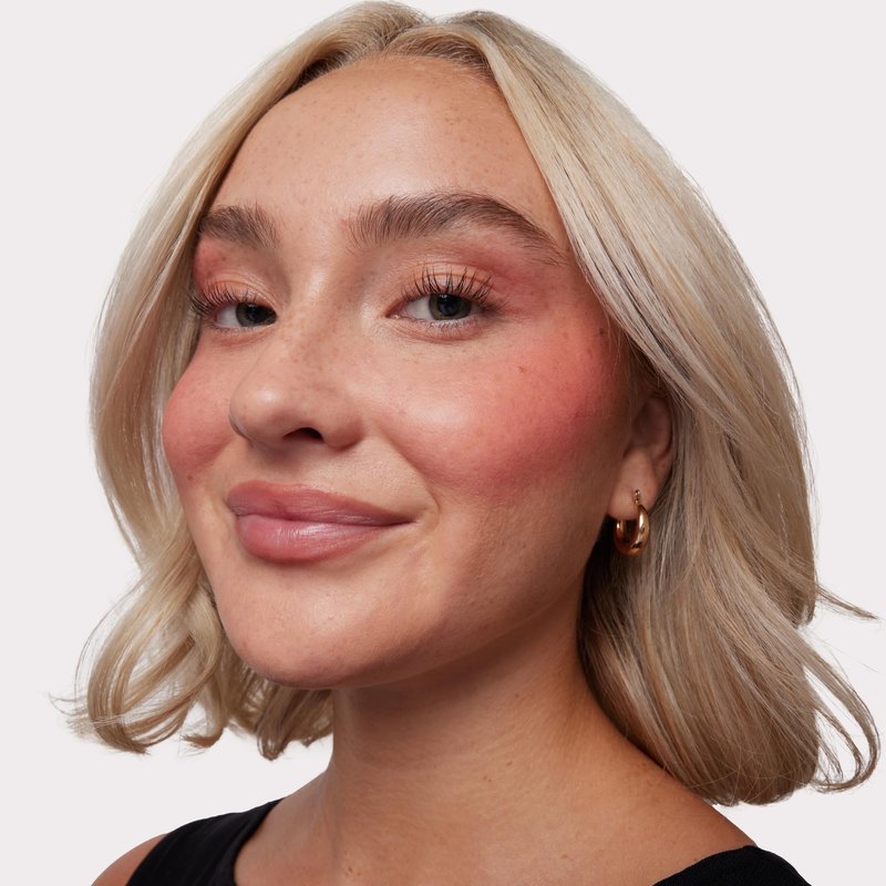 BASMA Beauty Cream Blush for Cheeks, Buildable Non-Sticky Cream Blush Makeup, Long-Lasting Cheek and Lip Tint with Vitamin E, Aloe Vera & Rosemary Extract, Gluten-Free Vegan (Pink Yet Coral)