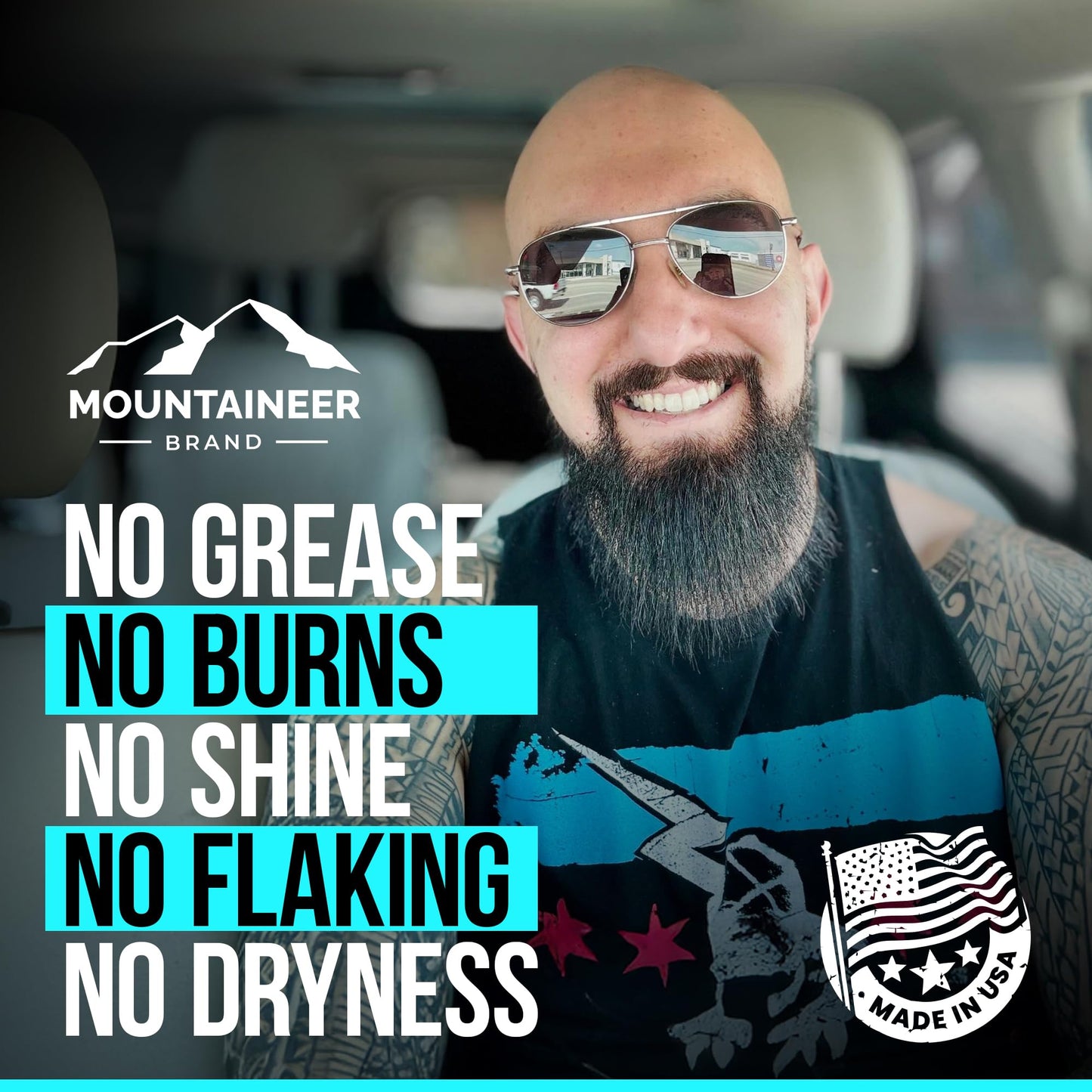 Mountaineer Brand Bald Head Shampoo & Moisturiser | Fresh & Natural Scent | Bald Head Care for Men | Made in WV | Hydrating Soap & Wash | Non-Greasy Scalp & Face Balm | 4oz