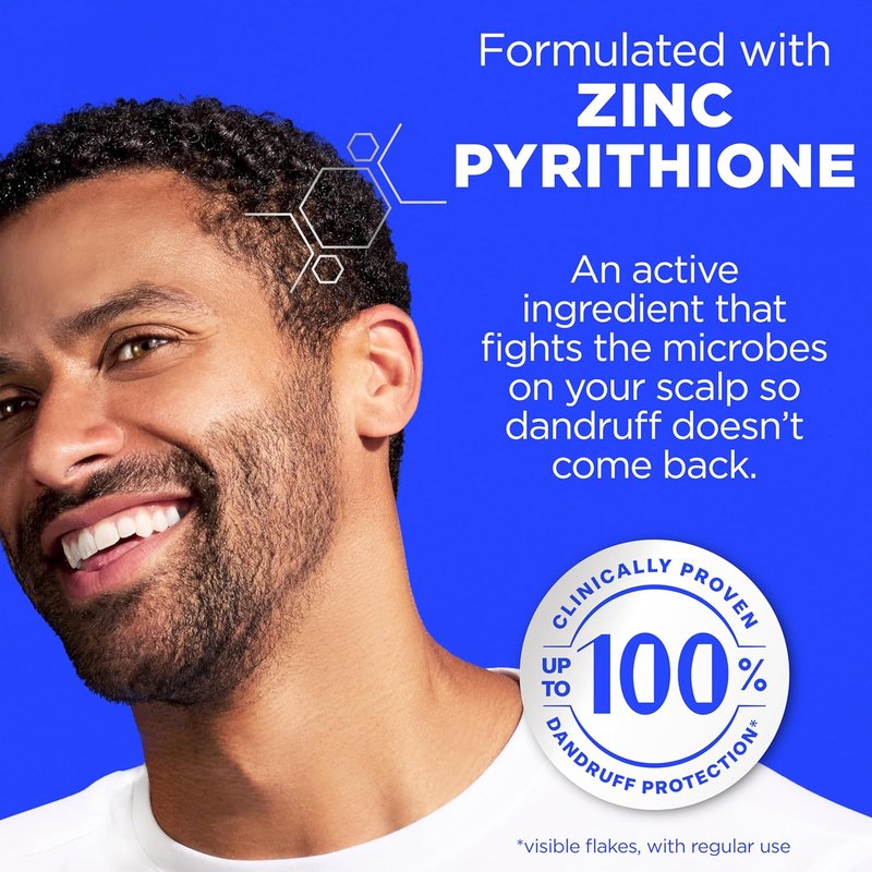 Head & Shoulders Men's Anti-Dandruff Shampoo & Conditioner - 1% Pyrithione Zinc | 31.4 fl oz Twin Pack