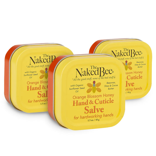 The Naked Bee Orange Blossom Honey Hand Salve (1.5 Oz) - 3 Pack