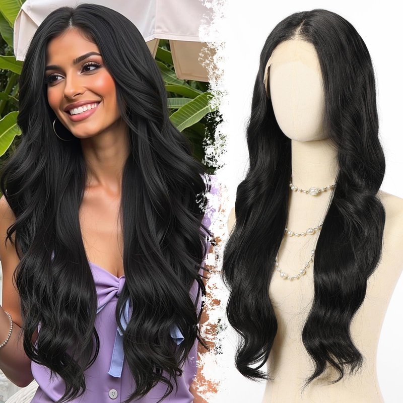 testar Platinum Lace Front Wigs 13x6 HD Lace Wigs Long Body Wave Blonde Hair Wigs for White Women Ready to Wear Glueless Wig Heat Resistant Synthetic Wig Daily Wear (28 Inch)