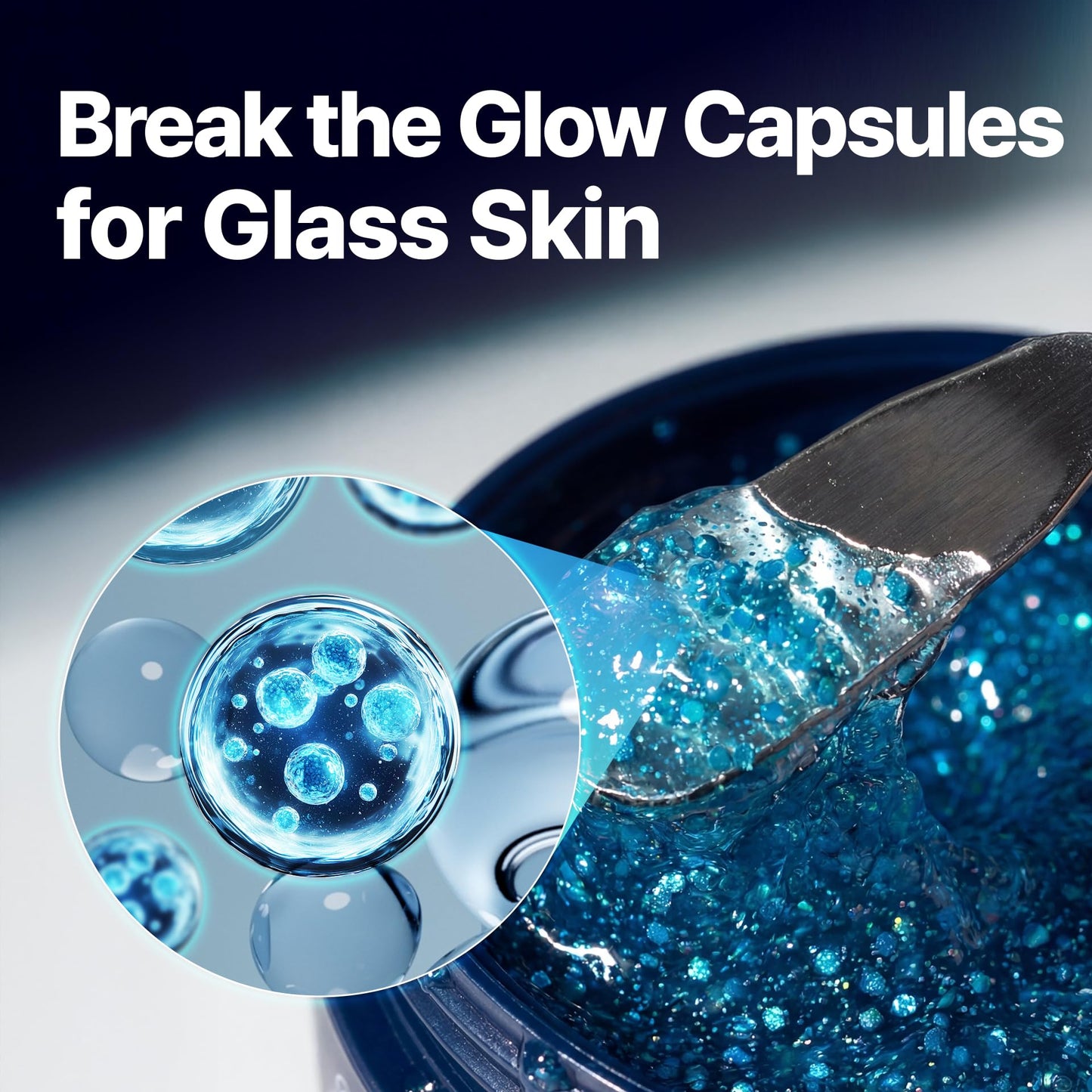 Aurora Glow Capsule Overnight Mask | Overnight Recovery for Glow, Radiance & Glass Skin | Hydrating & Brightening Mask with Vitamin C, Ceramide & 8 Hyaluronic Acids | Korean Skincare (2.1 fl oz)