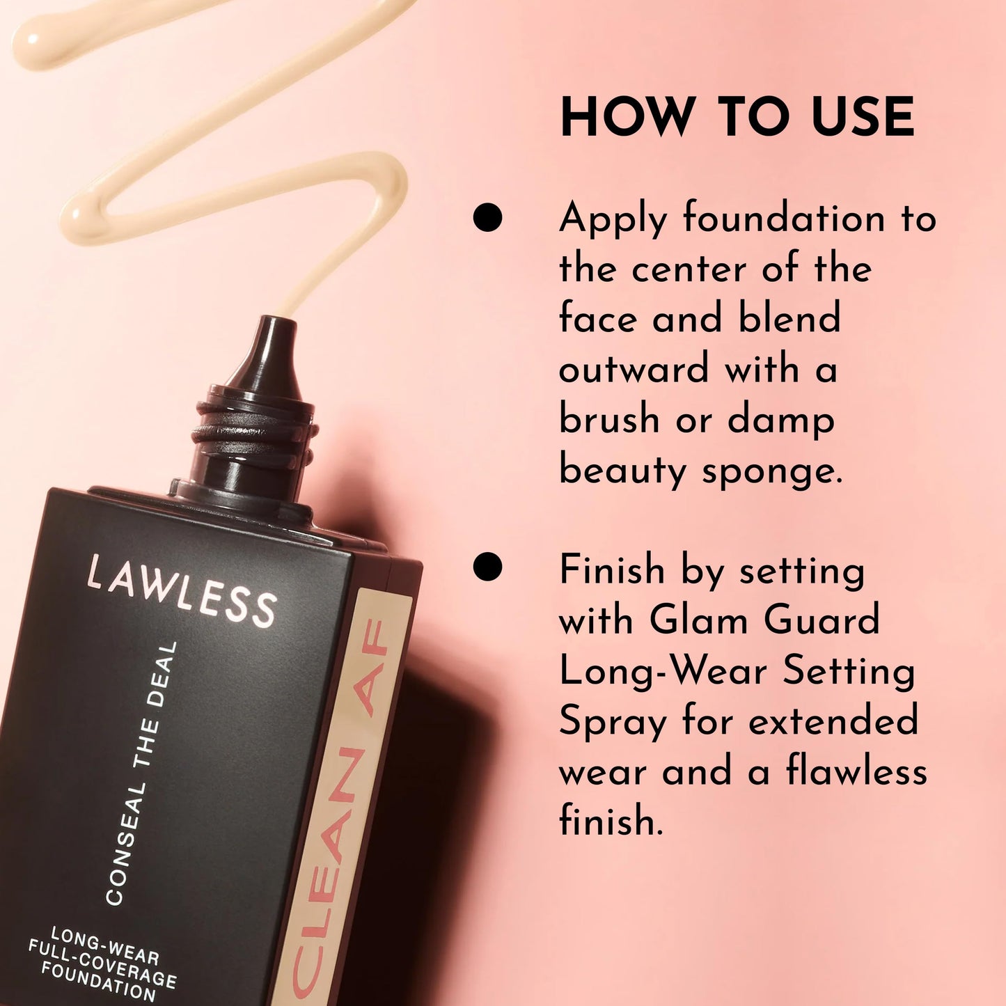 LAWLESS Conseal The Deal Long-Wear Full-Coverage Foundation Champagne