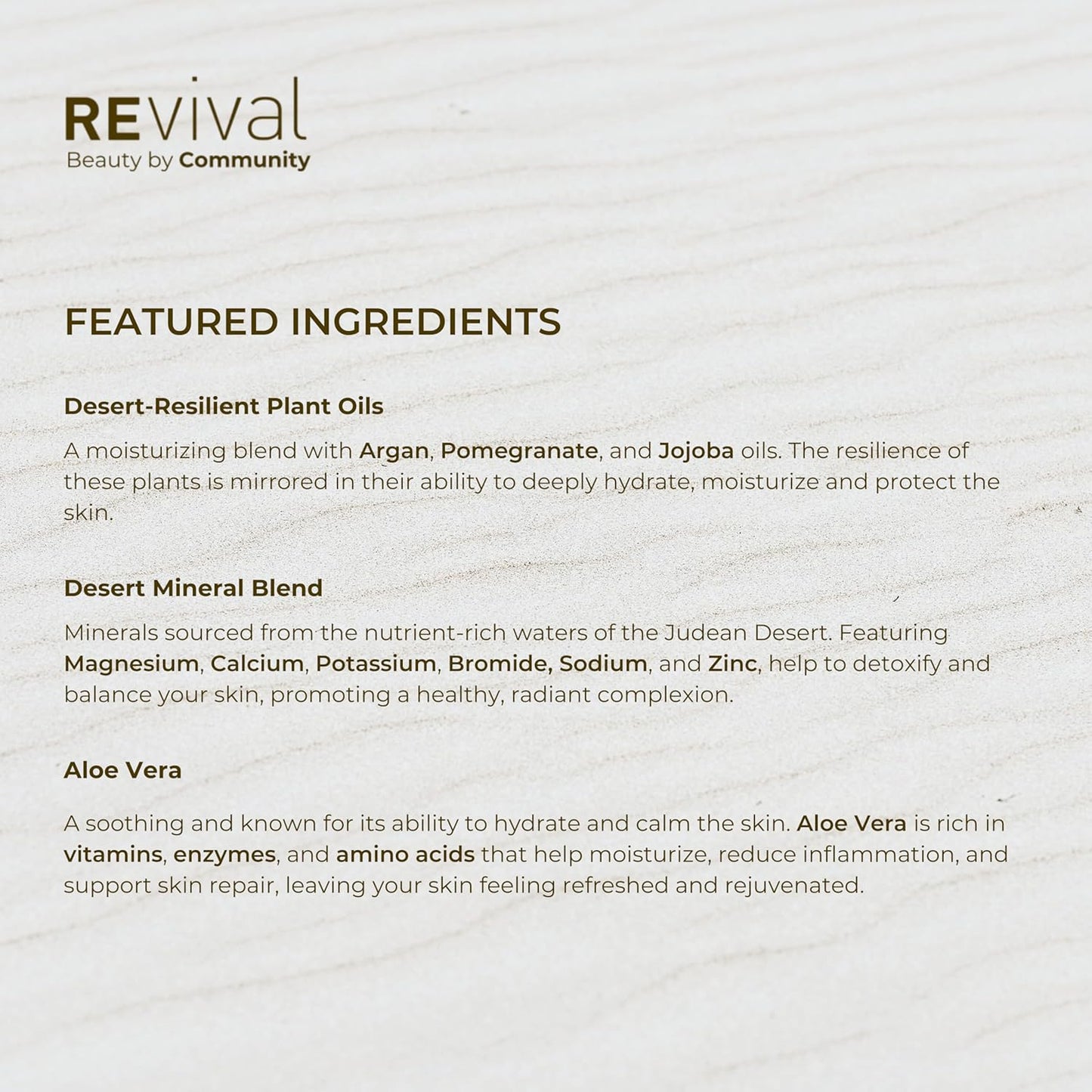 Revival Body Butter - Deeply Hydrating Cream with Dead Sea Minerals, Shea & Cocoa Butter - 300ml | 10oz