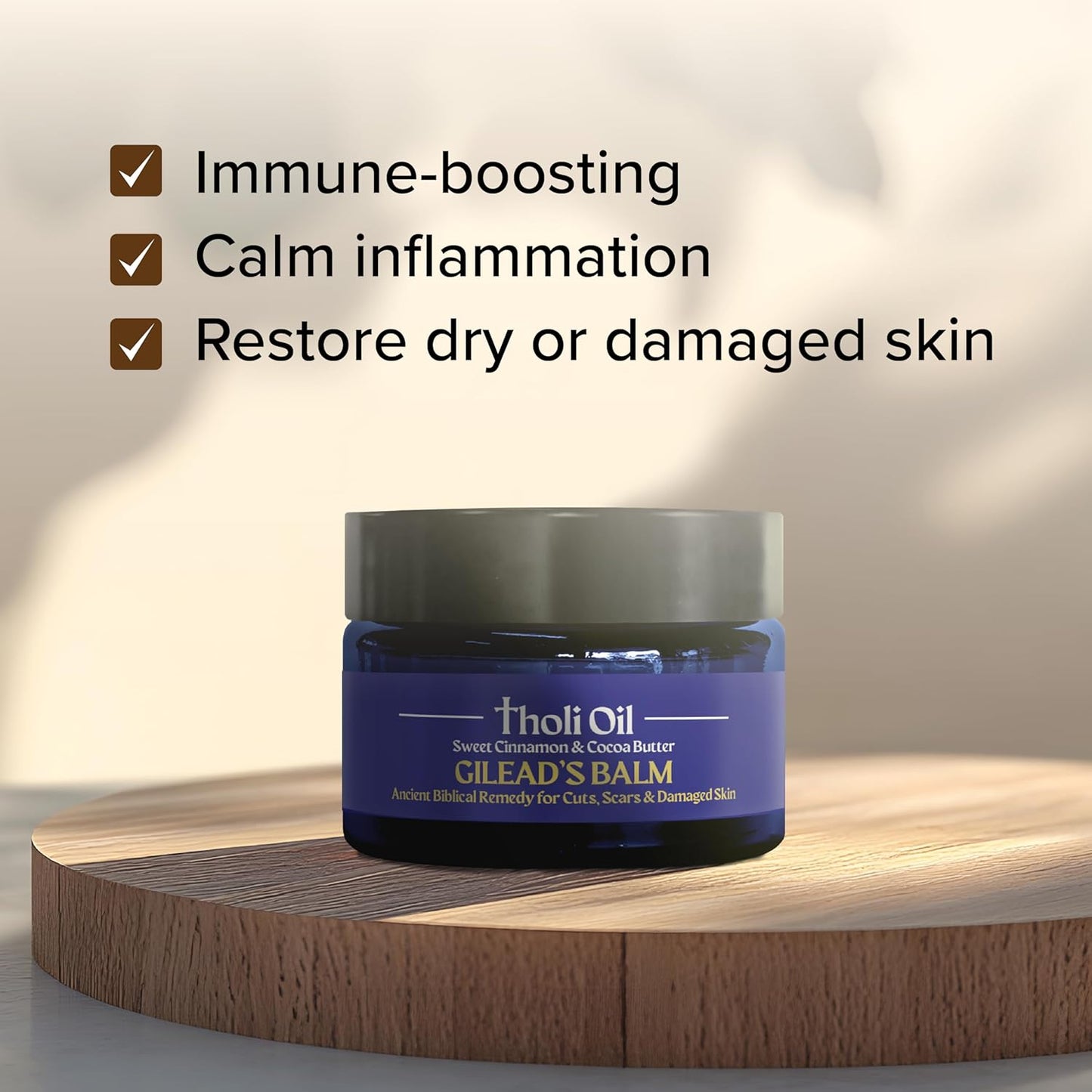 Balm of Gilead Skin Repair Salve - Fast-Acting Natural Formula for Dry, Damaged Skin | With Poplar Buds & Cocoa Butter