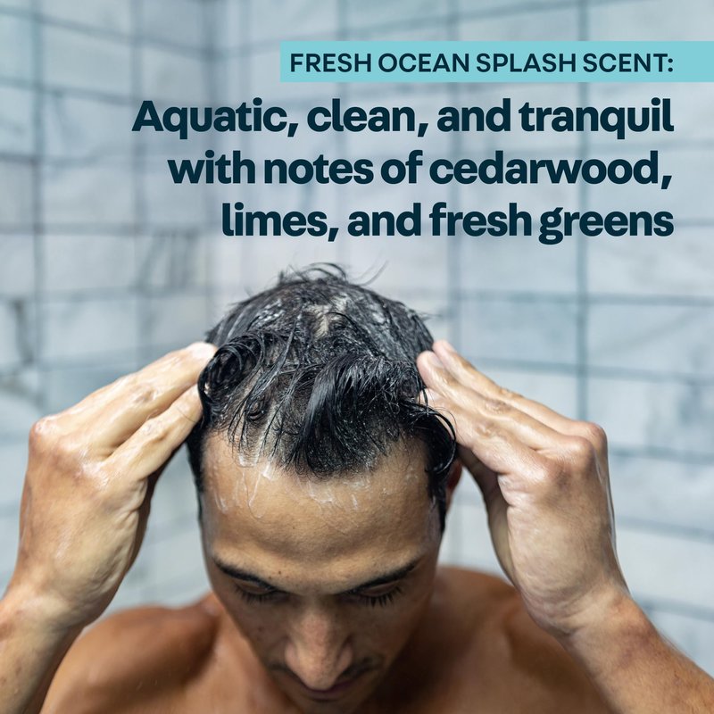 Oars + Alps Men's Sulfate Free Conditioner, Infused with Kelp and Algae Extracts, Fresh Ocean Splash, 32 Fl Oz