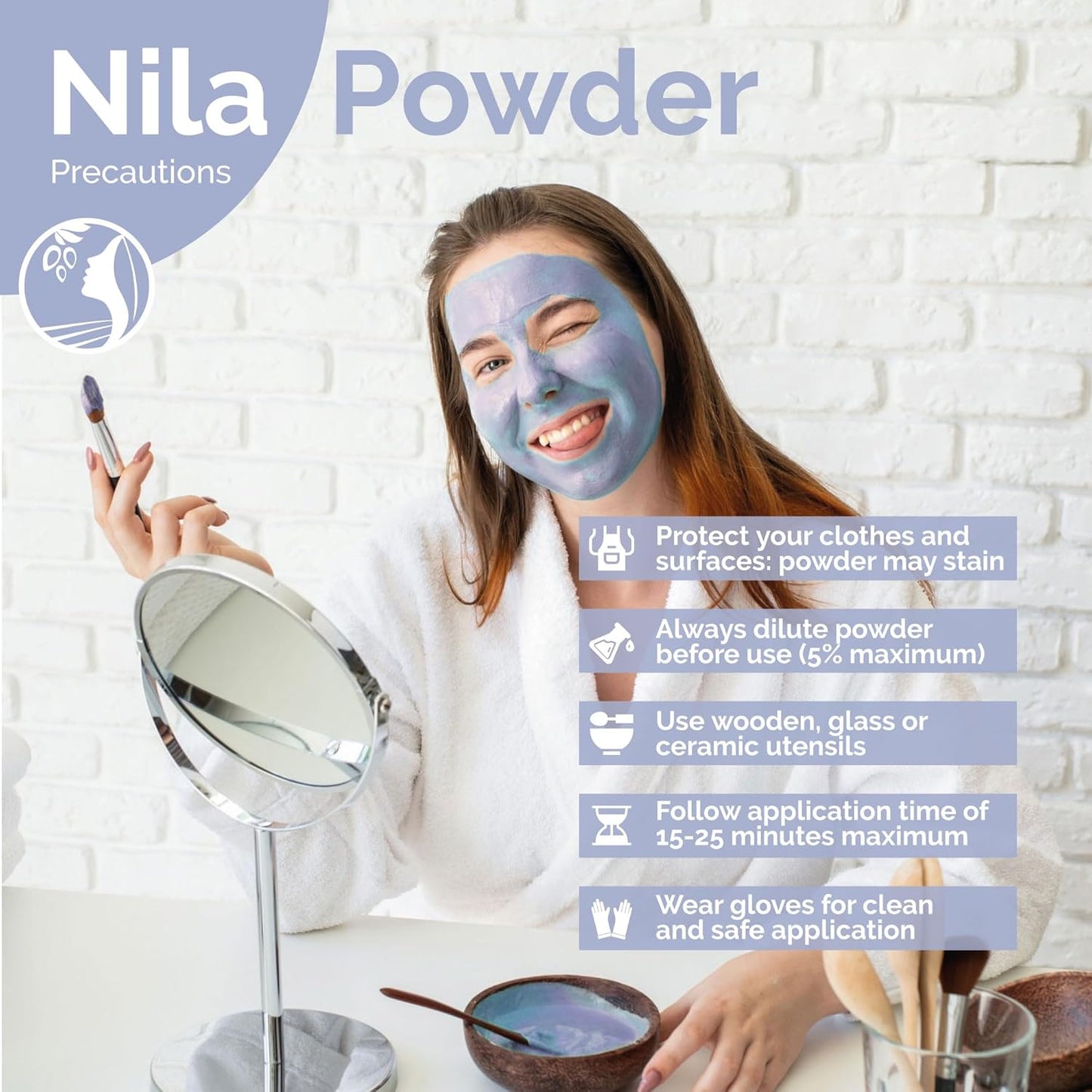 Pure Nila Indigo Powder - Natural Moroccan Face & Hair Care | 50g Exfoliating & Moisturizing