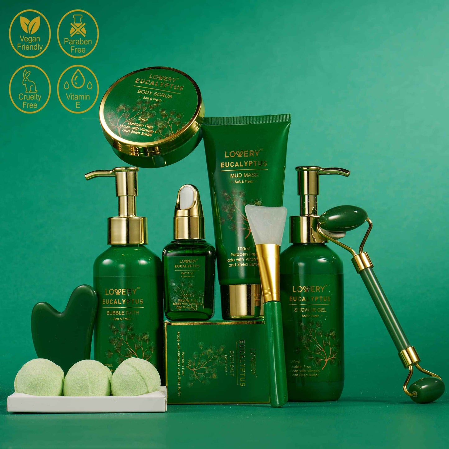 Mothers Day Gifts for Women & Men Who Have Everything, Eucalyptus Spa Gift Baskets for Mom, 16pc Bath Gift Set for Birthday Gifts for Women, Body Self Care Set for Pampering & Relaxation Basket