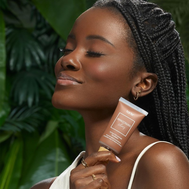 tarte Amazonian clay 16-hour Full Size coverage foundation – Matte Finish Foundation, Vitamin E for Hydration & Smooth Looking Skin, Vegan & Cruelty-Free, full size, tan-deep honey