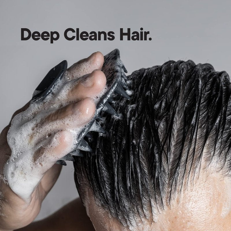 Scalp Scrubber - Silicone Exfoliating Hair Scrubber for Men | Bath & Shower Accessory with Grip Technology