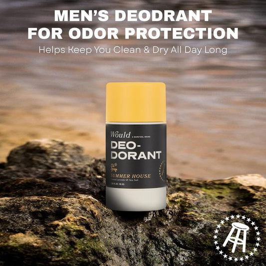 Would Aluminum Free Deodorant For Men - 2.85 Fl Oz Natural Deodorant For Men - Odor Protection, Natural Extracts, Essential Oils, Smooth Brandy & Madagascar Vanilla, 1