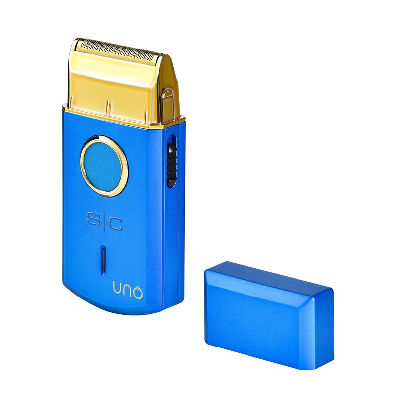 StyleCraft Uno Cordless Single Foil Shaver, Mini Travel Size, Portable, Gold Titanium Premium Head, Turbocharged Motor