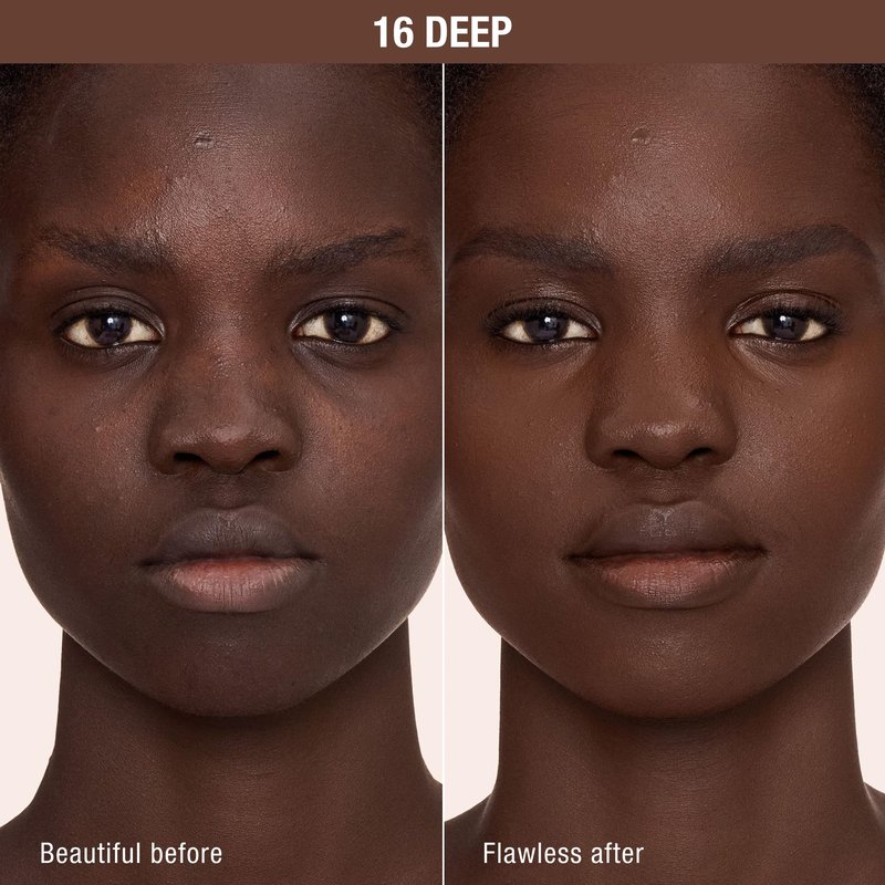 Charlotte Tilbury AIRbrush Flawless Blur Concealer - Concealer for Dark Circles, Blemishes & More - Hydrating, Full Coverage with a Natural Matte Finish - 16 Deep
