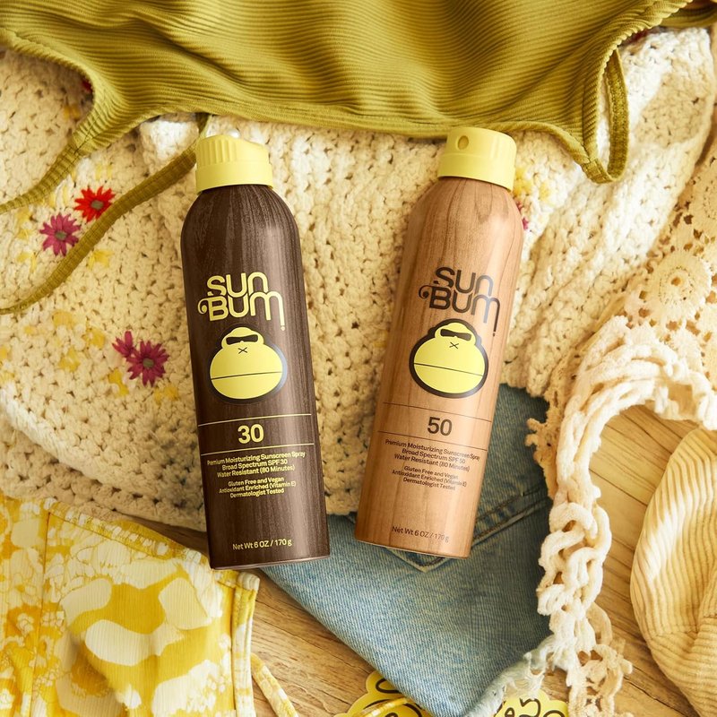 Sun Bum SPF 30 & 50 Sunscreen Spray - Vegan, Broad Spectrum UVA/UVB Protection | Moisturizing, 2-Pack
