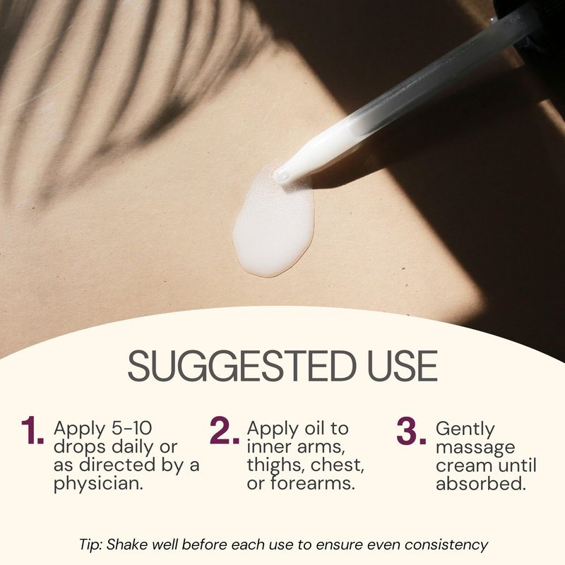 BIOLABS PRO Estri Oil - Bioidentical Natural E3 Solution - Six Month Supply - 5mg Per Dose - Topical - 2oz