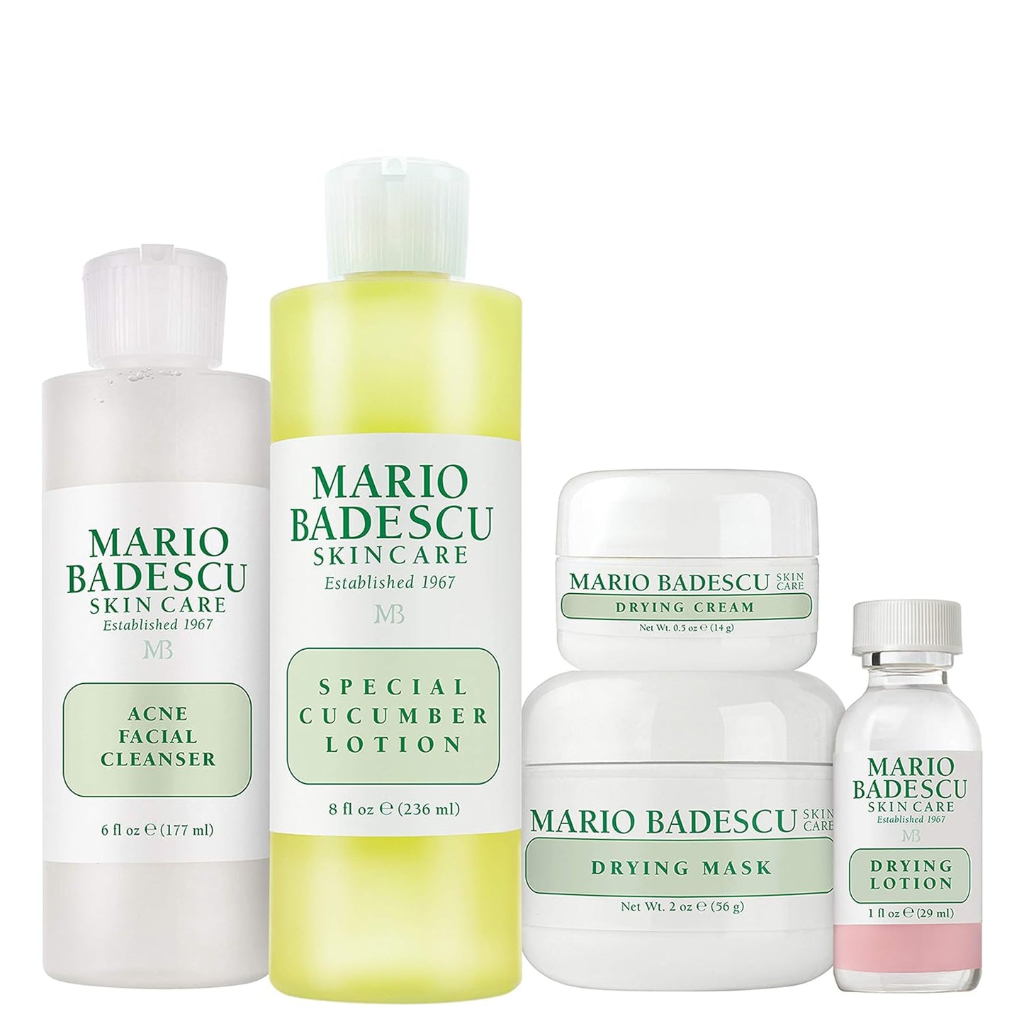 Mario Badescu Acne Control Skin Care Kit - Facial Set for All Breakouts | Ideal for Oily & Combination Skin