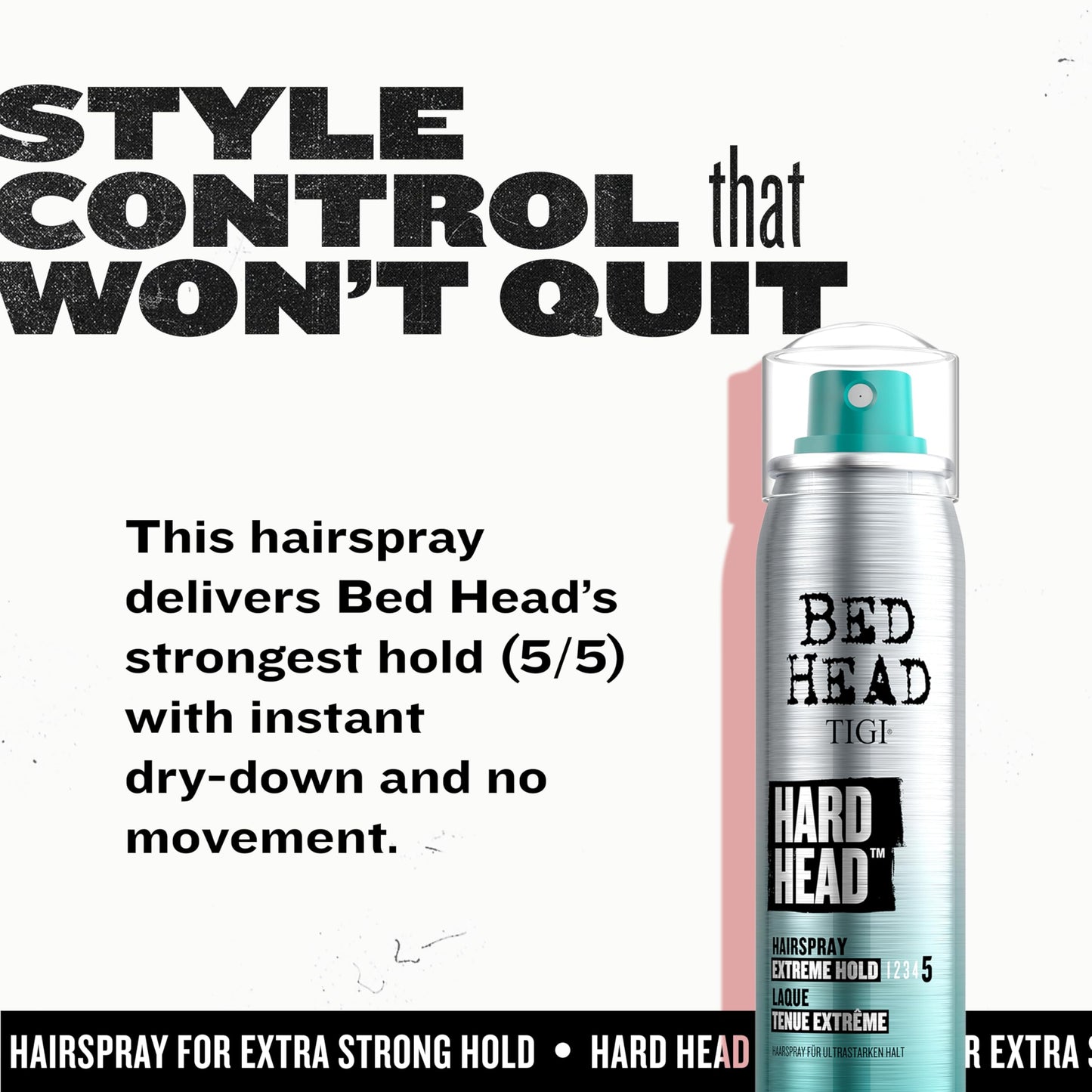 TIGI Bed Head Hard Head Hairspray for Extra Strong Hold