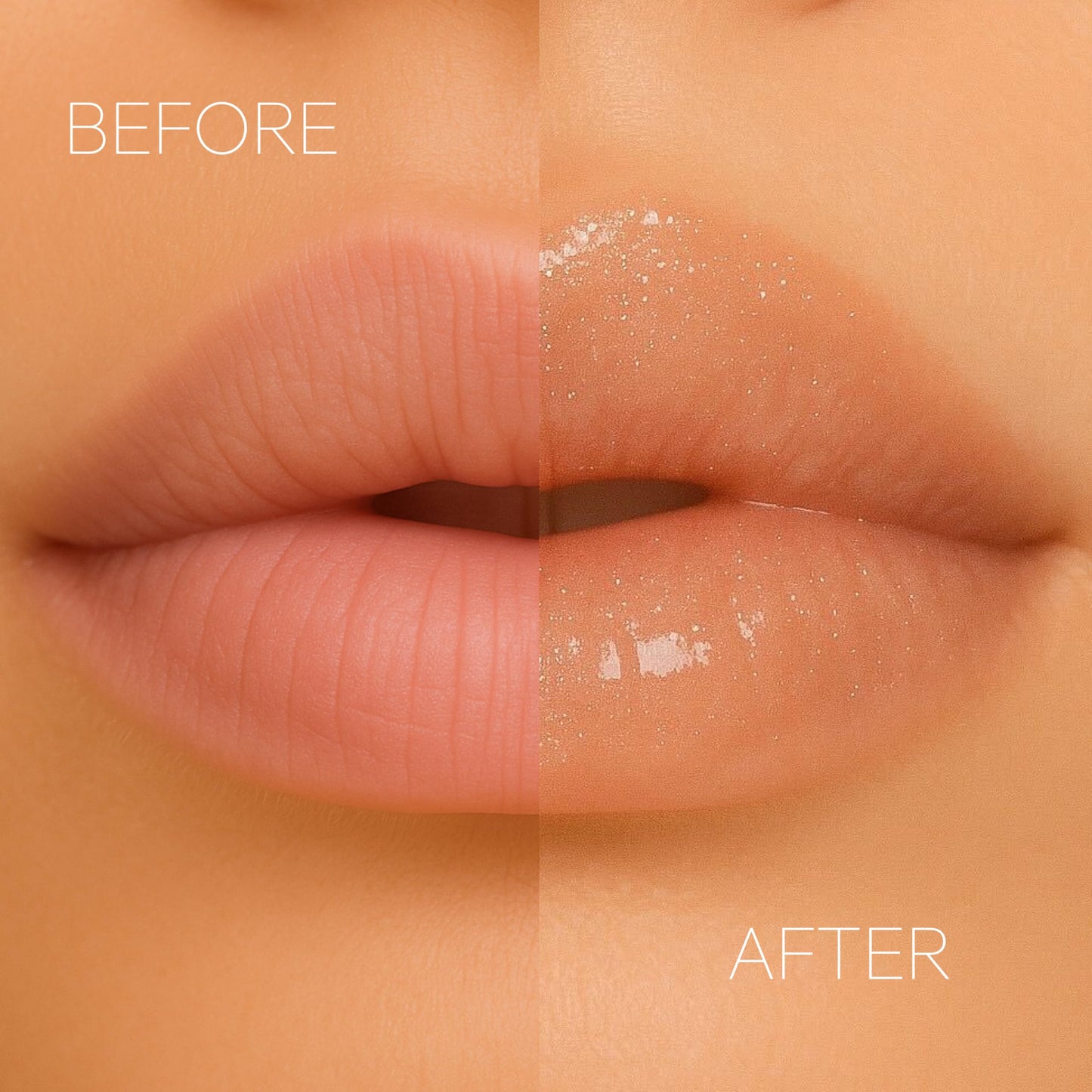 Formless Beauty by Jenny McCarthy – Majestic Peach Lip Gloss (Peach Gold Glitter) – Clean, Hydrating, Non-Toxic, Vegan Shine