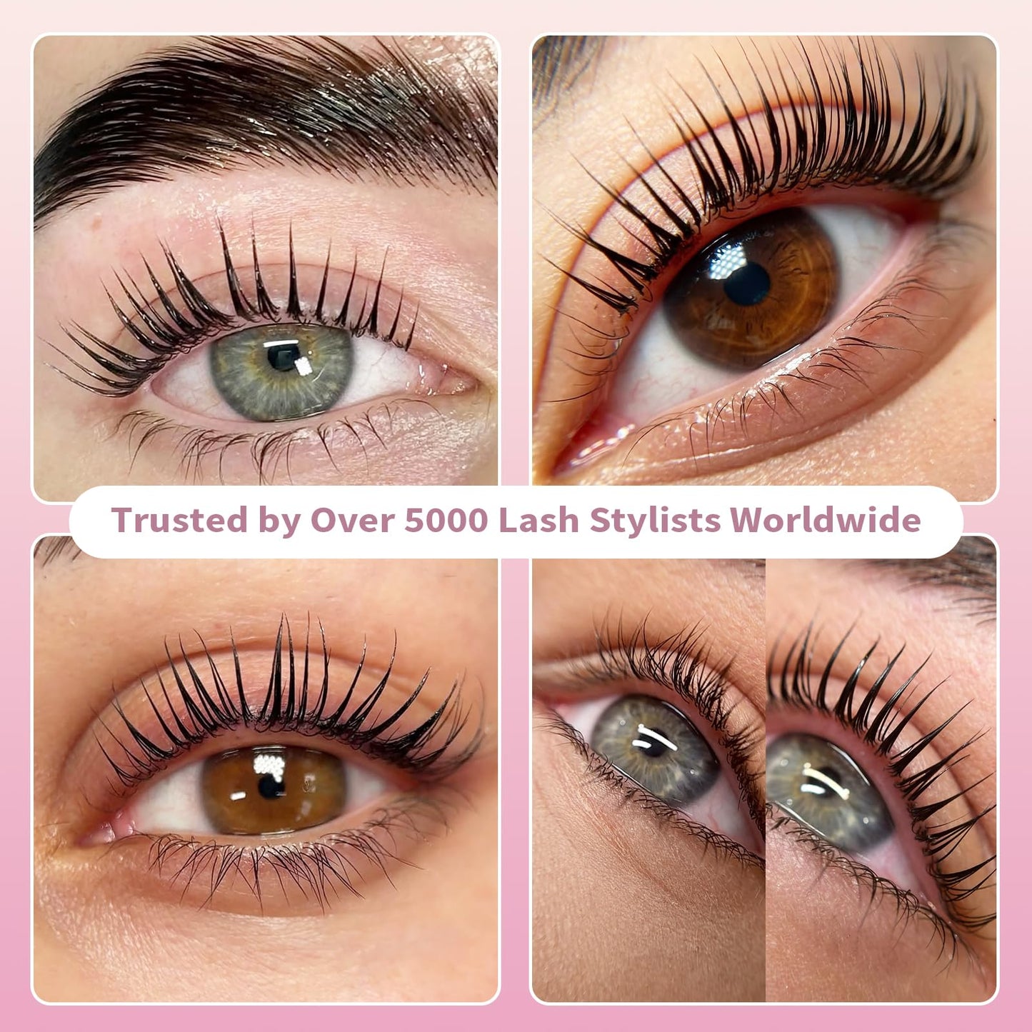 Lomansa Lash Lift Kit for Beginners, At-Home DIY Eyelash Perm with Open Eye Self-Lift Pads, Salon Quality Curl Lasts 4–6 Weeks (Step-by-Step Instructions)