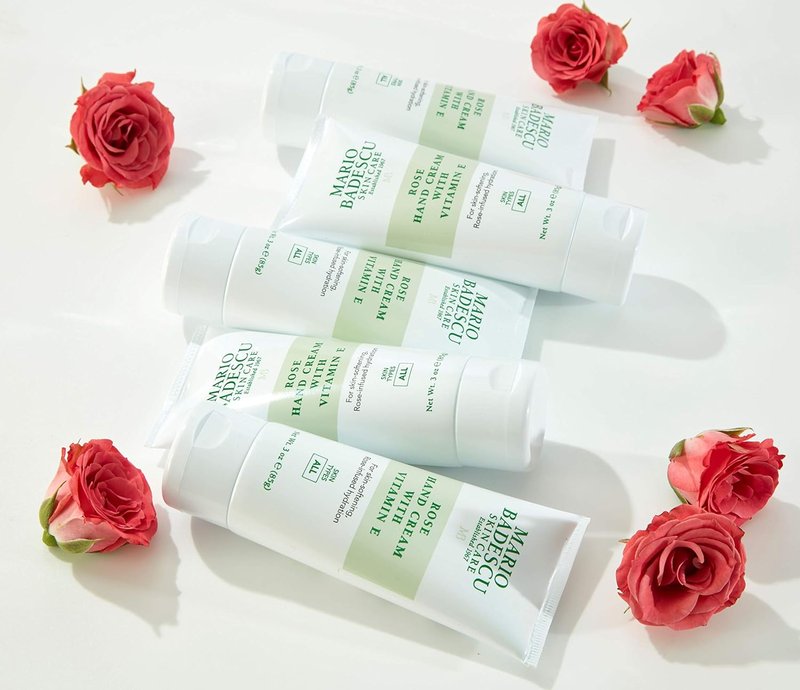 Mario Badescu Rose Hand Cream - Non-Greasy, Fast-Absorbing Moisturizer for Dry Hands | 3 Oz