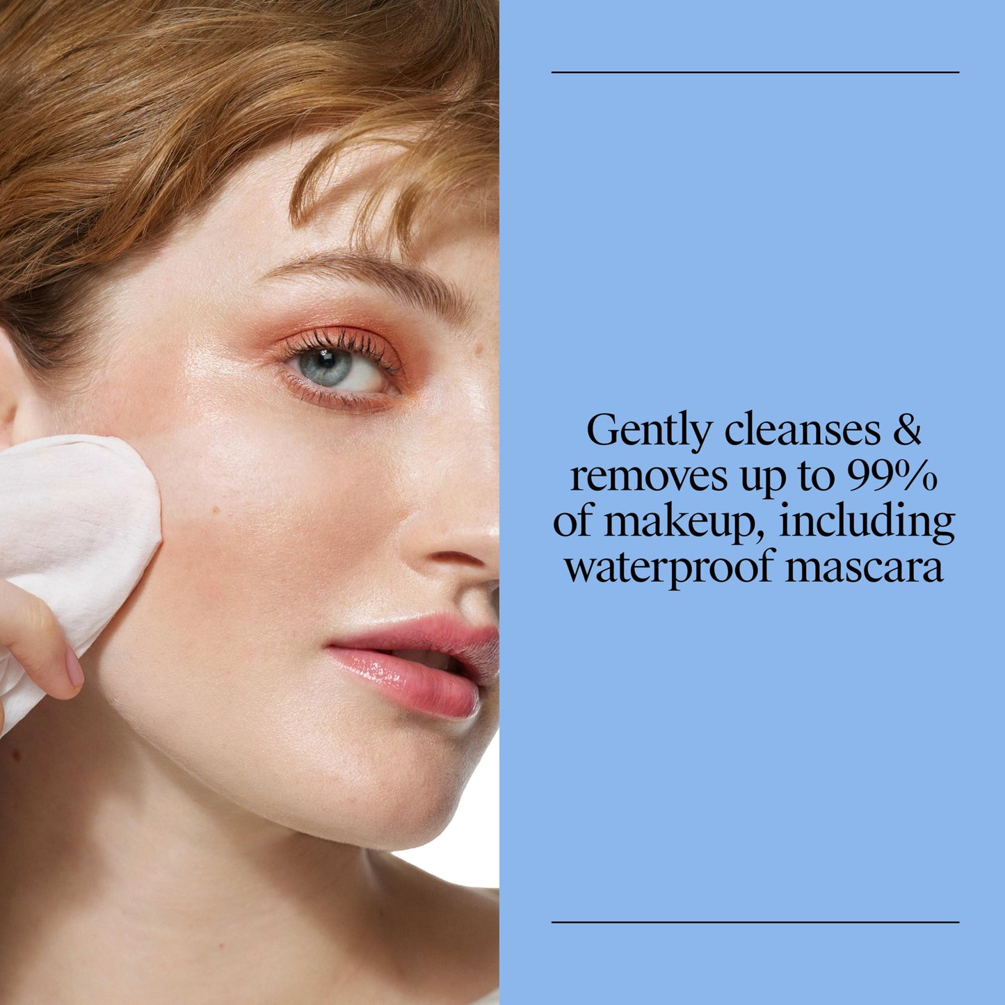 Neutrogena Makeup Remover Towelettes for Face with Micellar Water Daily Alcohol-Free Gently Removes Oil Dirt and Waterproof Makeup in a Simple Fully Plant-Based Cloth, 25 ct