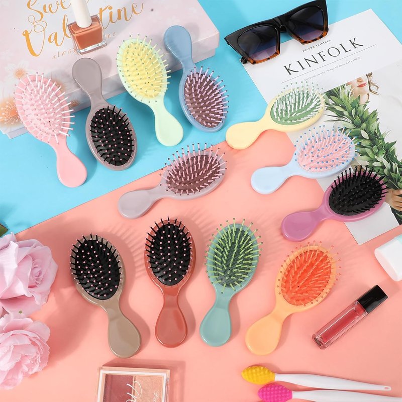 Mini Detangling Hairbrush Set - Soft Bristle Travel Combs for Toddlers & Women | 36 Packs