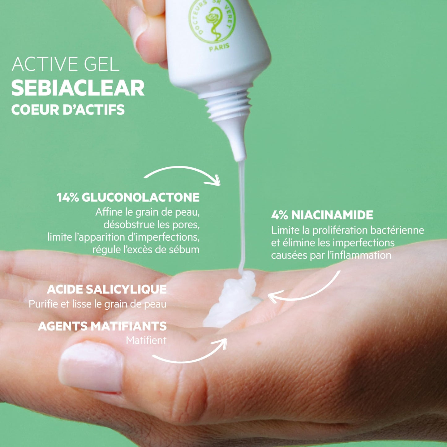 SVR - Sebiaclear Mat + Pores - Oil-Free Daily Matte Moisturizer with PHA & Niacinamide - For Oily, Combination, and Sensitive Skin - Reduces Visible Pores - Non-Comedogenic - 40ml