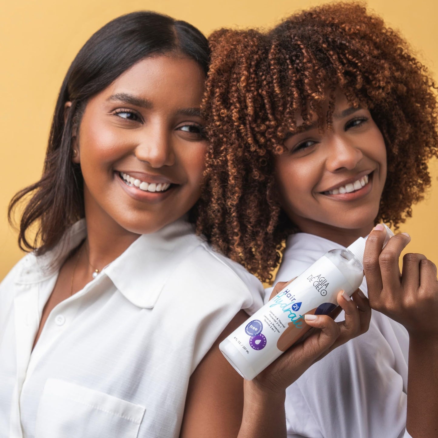 Agua de Cielo Hair Hydrate - 2-in-1 Leave-In Conditioner & Heat Protectant for Hair, Hydrates & Protects Without Weighing Down, Thermal Spray Made with Yogurt Protein, Shea Butter & Cocoa - 8 Oz