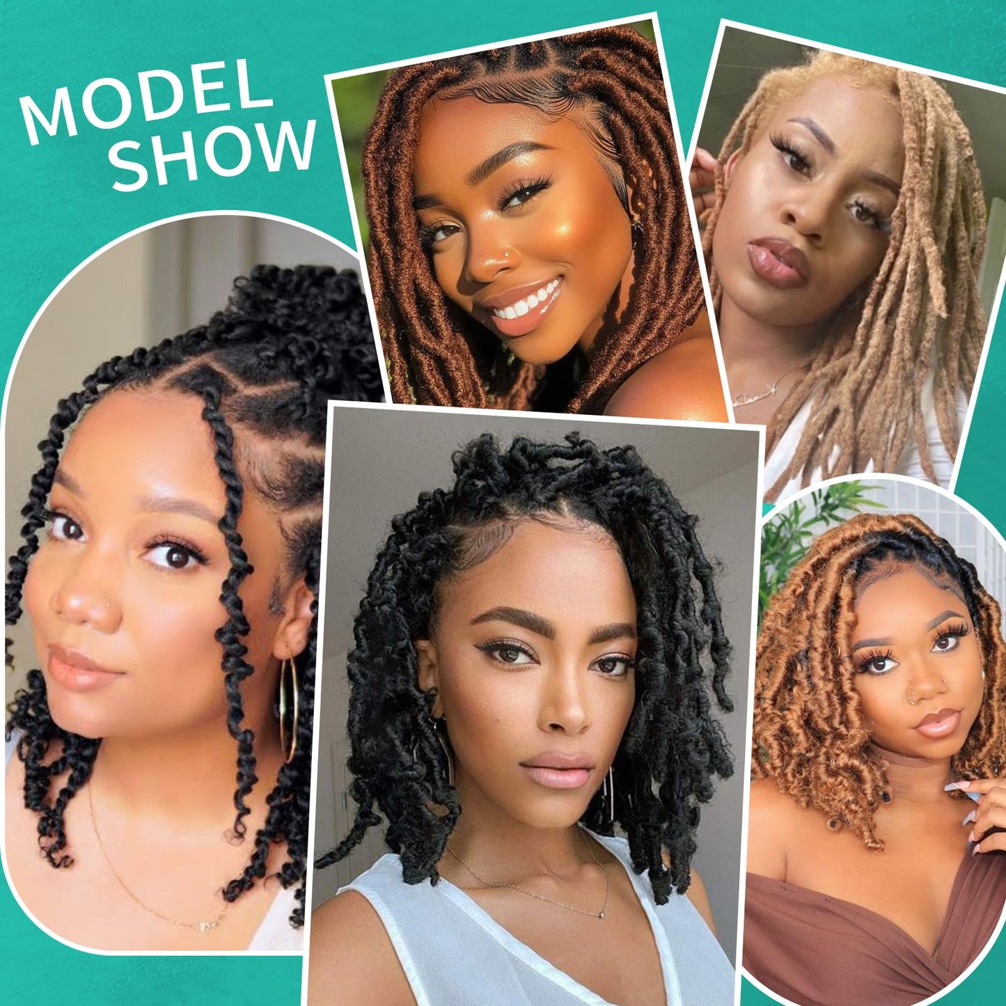 Afro Kinkys Bulk Human Hair for Dreadlocks Extensions Repair Lose,Twists,Braids 1B 4C Afro Kinky Curly Human Hair No Short Hair 50g/Pack 1B 18 Inch