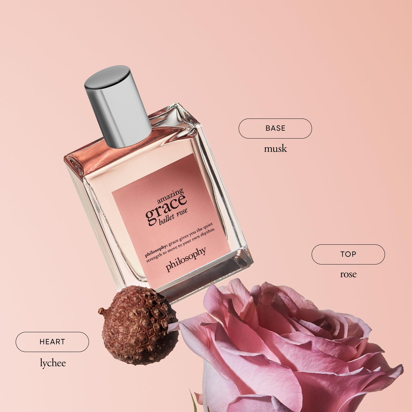philosophy amazing grace ballet rose eau de toilette, 4 oz