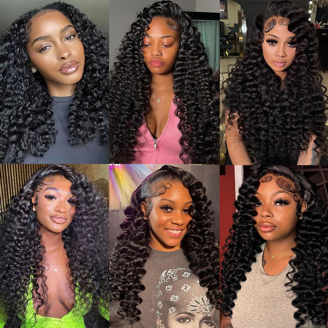 SWEETGIRL Deep Wave Human Hair Bundles Burmese Curly Bundles Human Hair Quick Weave with Spiral End Sew in Hair Extensions Real Virgin Remy Hair 20 Inches 1 Bundle Natural Color