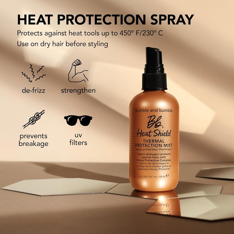 Bumble and Bumble Heat Shield Blow Dry Accelerator Mist - Reduces Drying Time, Anti-Frizz, Heat Protection | For All Hair Types