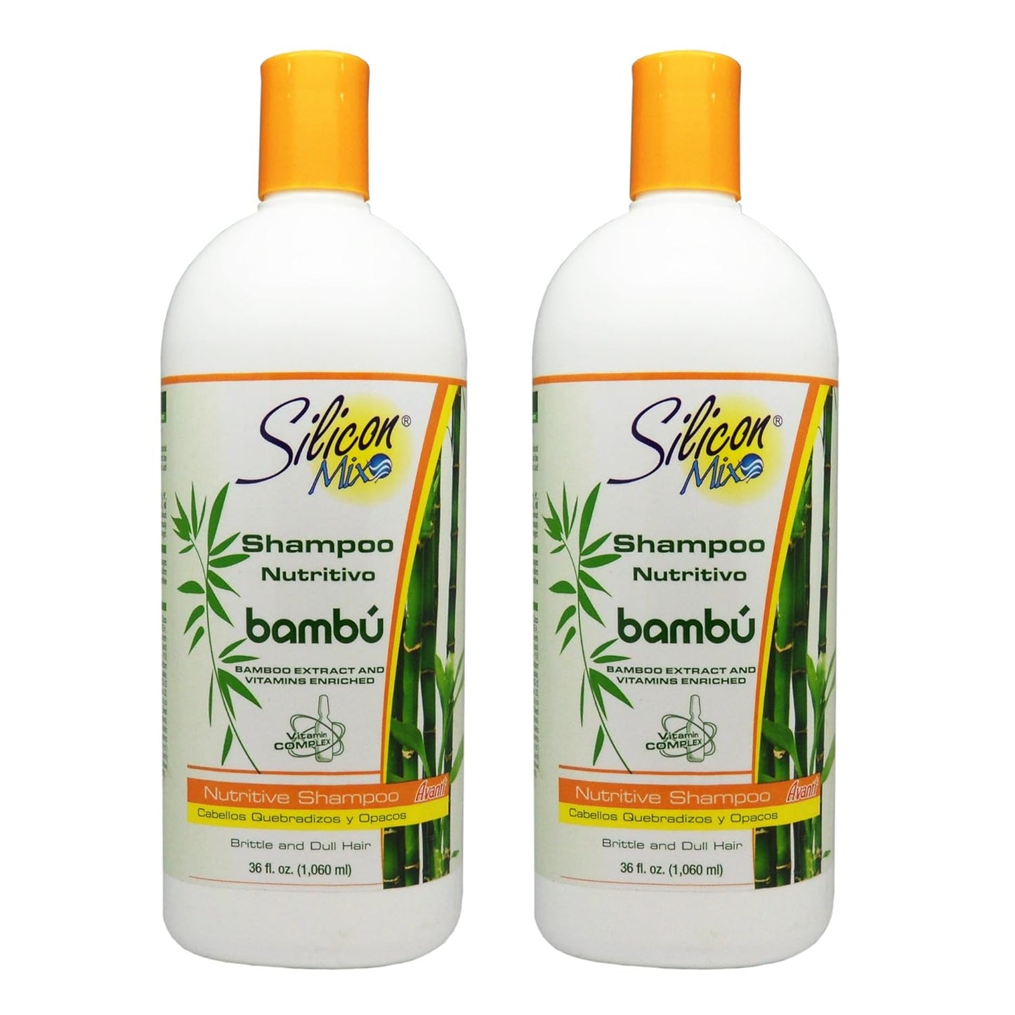 Silicon Mix Bambu Shampoo - Nourishing Formula for Healthy Hair | 36oz (Pack of 2)