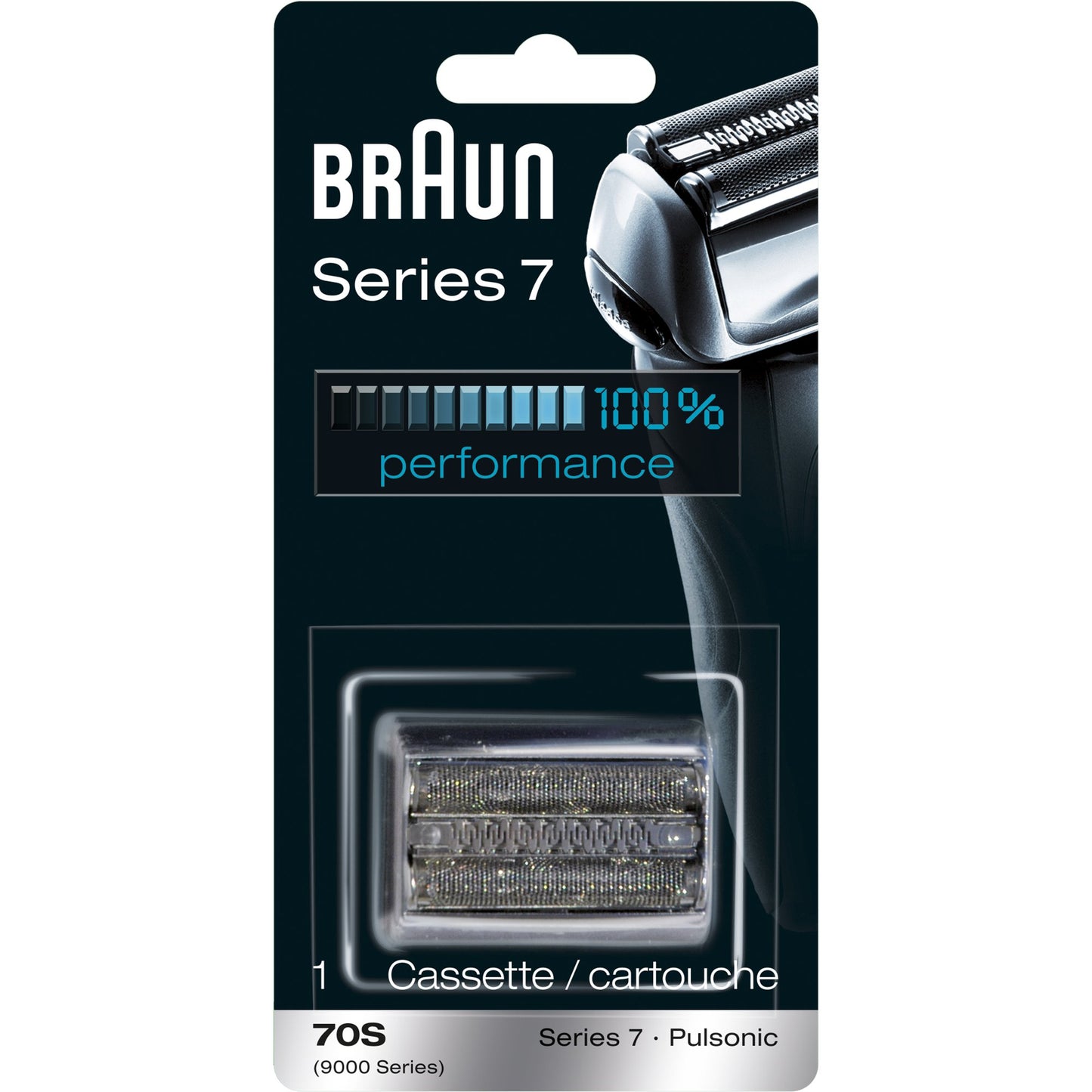 Braun Series 7 70S Electric Shaver Head Replacement Cassette – Silver,(Pack of 10)