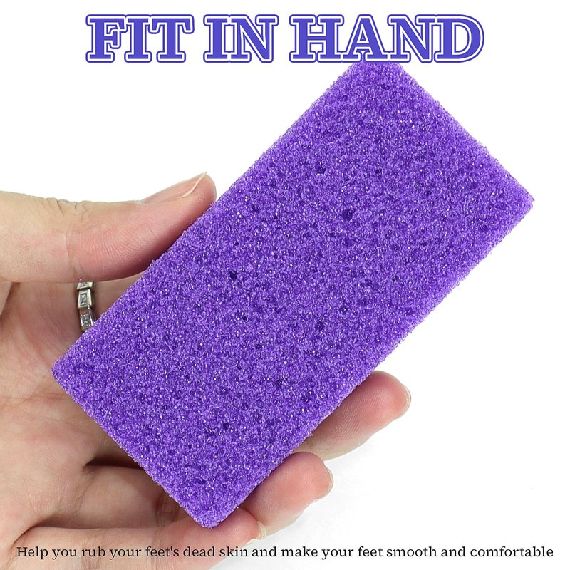 200 Pcs Pumice Stone Bulk for Feet Scrubber,Dead Skin Disposable Foot Pumice Foot Callus Remover Pedicure Tools Purple Pumice Sponge Nail Salon Home Use