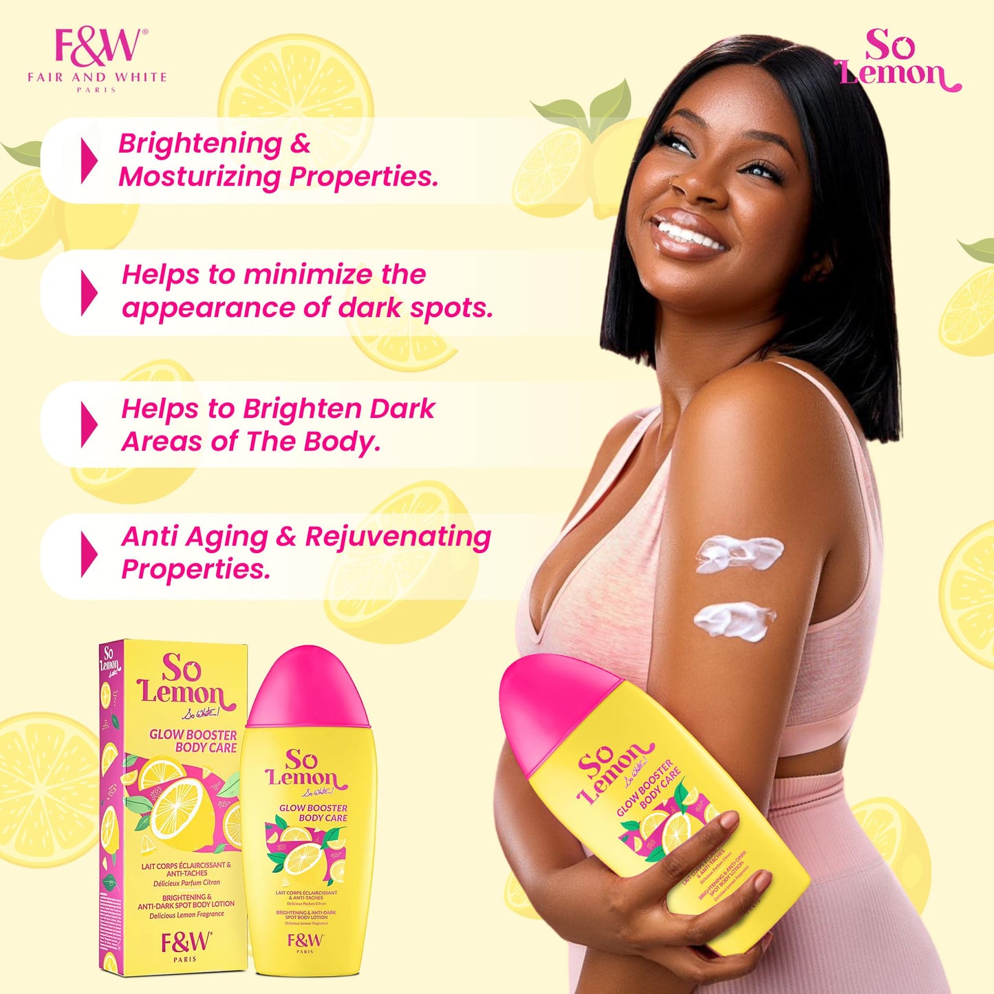 FAIR & WHITE So Lemon Glow Booster Body Care Lotion - 500ml