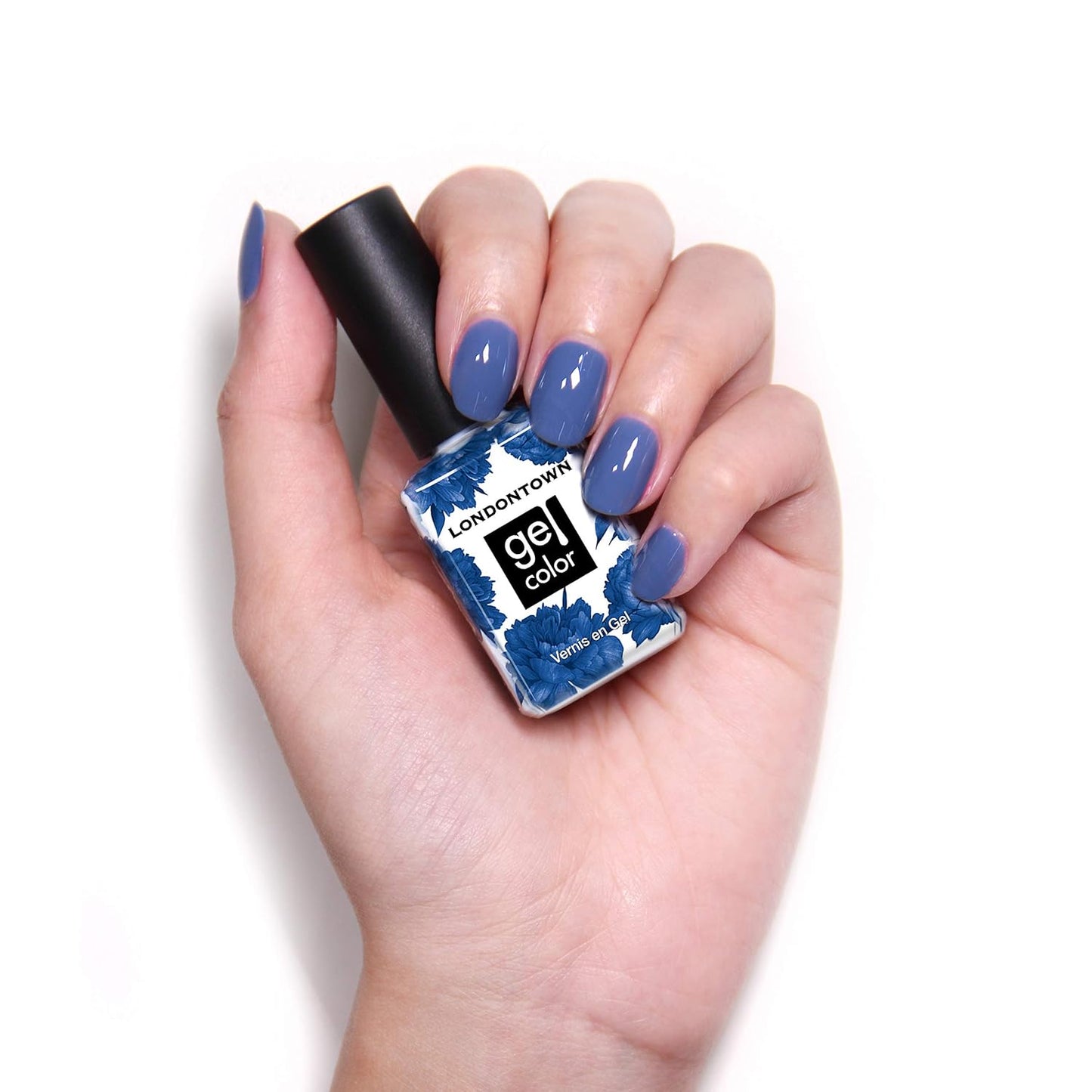 LONDONTOWN UV/LED Gel Nail Polish - Glossy Blue, Long-Lasting & Chip-Resistant | 12ml/.40fl oz