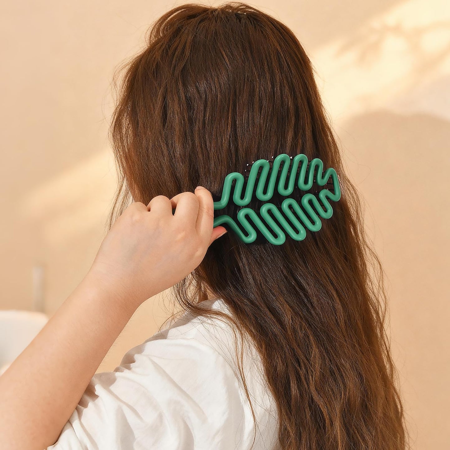 KISMETICS Detangle Hair Brush - nylon pins. Vented Detangler for Blow Drying, Hairbrush for Women, Men & Kids.Smoothes & Detangles All Hair Types.