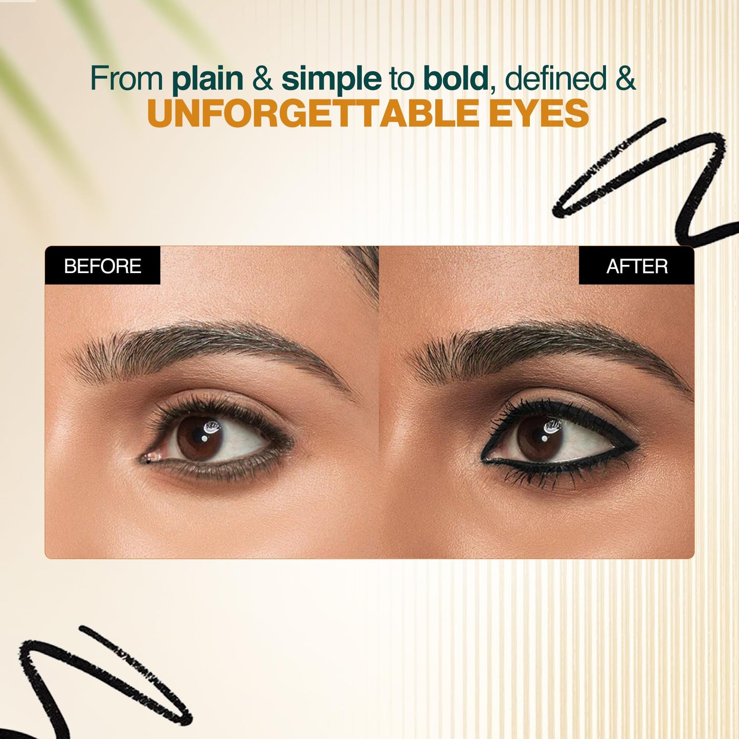 NOURISH MANTRA Jet Gaze Kajal Urban Rani - Combo - Black & Black 0.35g/ with Almond Oil, Argan Oil & Vitamin E/Intense Pigmentation/Smudge Proof/Water Proof/Long Lasting