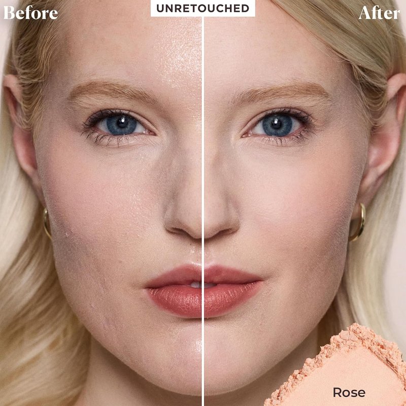 Laura Mercier Translucent Loose Setting Powder - Talc-Free, Ultra-Blur Finish, Hyaluronic Acid Infused | Tone-Up Rose, Velour Puff Bundle