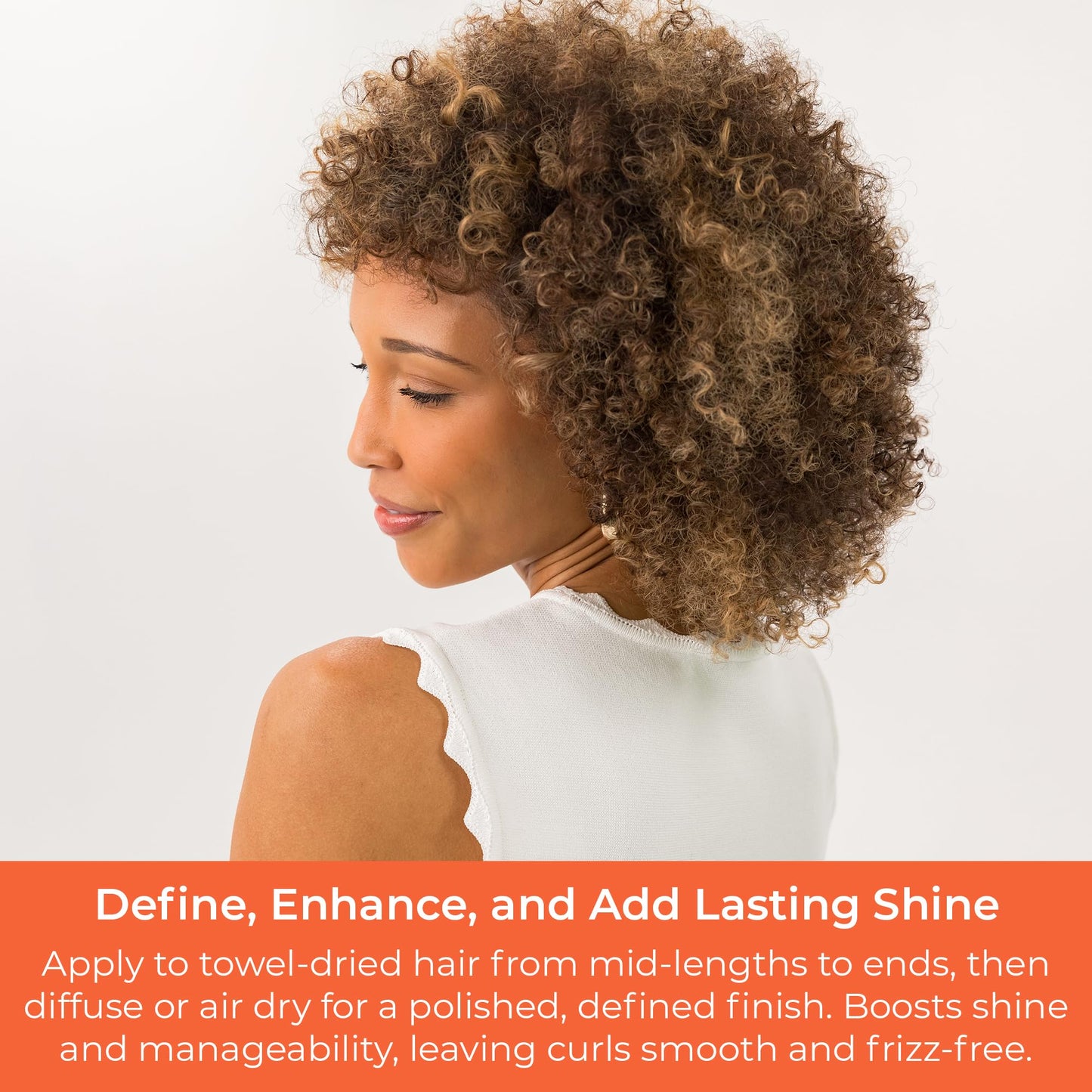 CIBU Curl + Coil Enhancing Gelée - Curl Defining Gel for Curly Hair and Wavy Hair - Lightweight Gel with Argan, Jojoba and Sunflower Oil to Reduce Frizz and Hold Your Style Longer - 8 Ounces