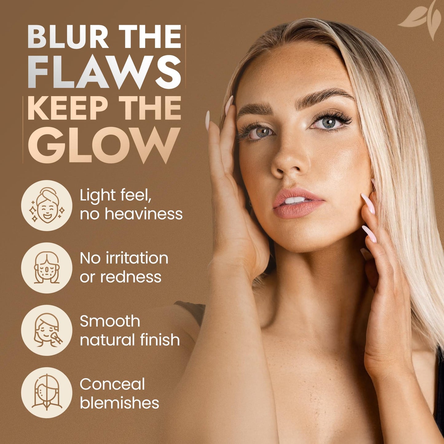 BaeBlu InstaFame Loose Powder Foundation, Dream - Full Coverage Matte Natural Mineral foundation for Sensitive & Acne-Prone Skin - Non-Nano Zinc, Titanium Dioxide Mineral Pigment, No Fillers/Binders