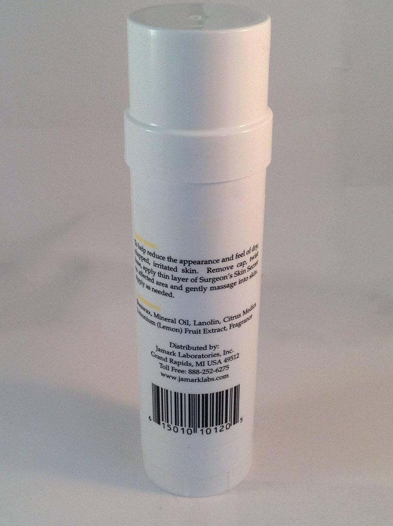 Surgeon's Skin Secret Beeswax Moisturizer 2.5oz. Twist-Up Stick (2 Pack) - Vanilla