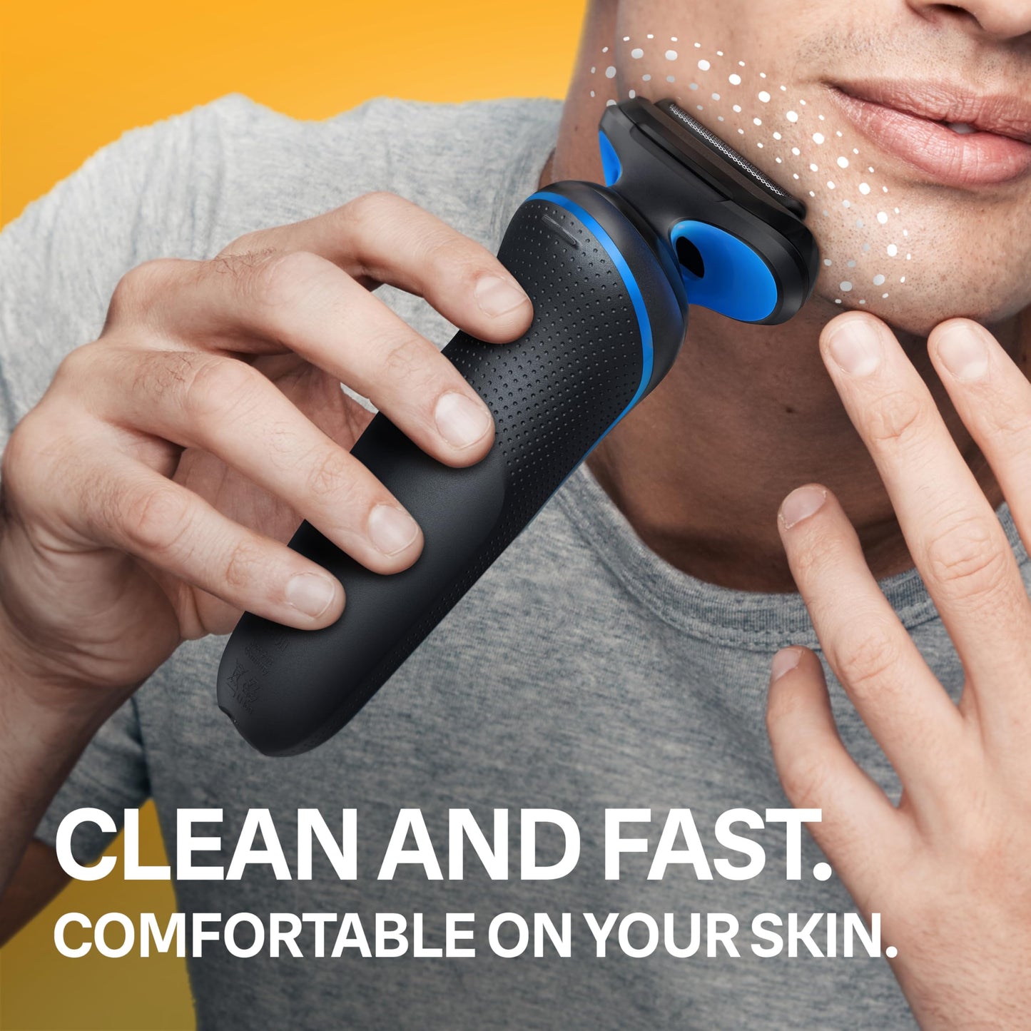 Braun Electric Shaver for Men, Wet & Dry Shave, Turbo Shaving Mode, Foil Shaver, Engineered in Germany, with Precision Trimmer
