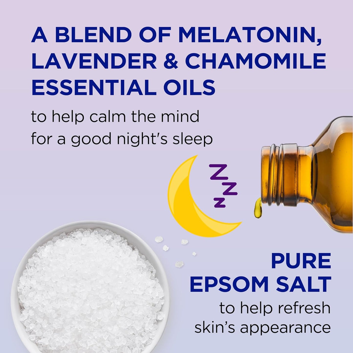 Dr Teal's Foaming Bath - Melatonin Sleep Soak with Pure Epsom Salt | 34 fl oz (Pack of 4)