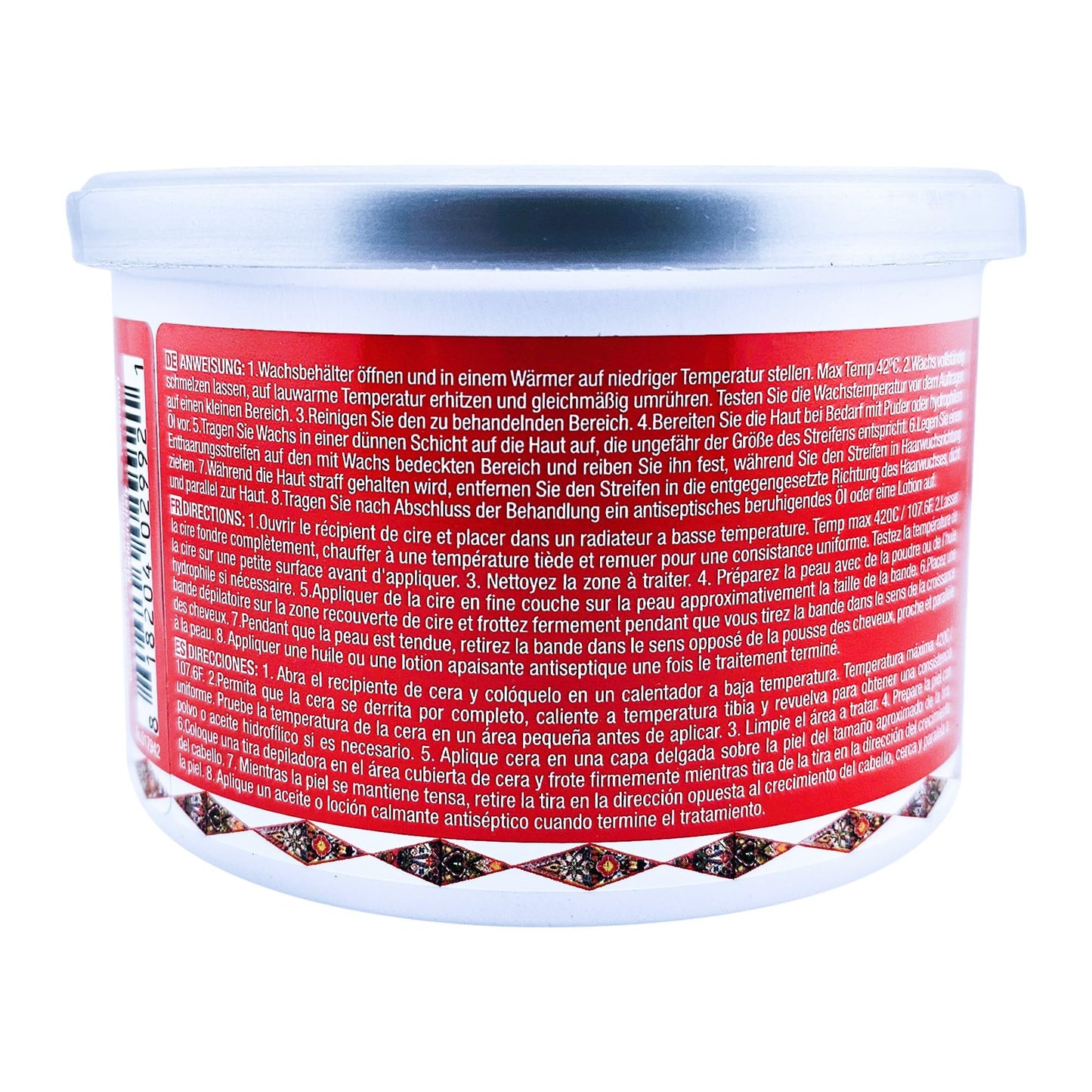 Waxness Russian Pearl Soft Wax Tin 14 oz (397 g) – Rosin-Free Soft Wax with Creamy Texture and Skin Visibility, Professional Use – Made in Italy