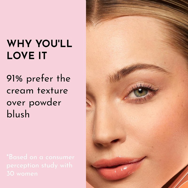 LAWLESS Pinch My Cheeks Cream Blush - Starburst | Weightless, Buildable Color for Lips & Cheeks - 0.18 oz