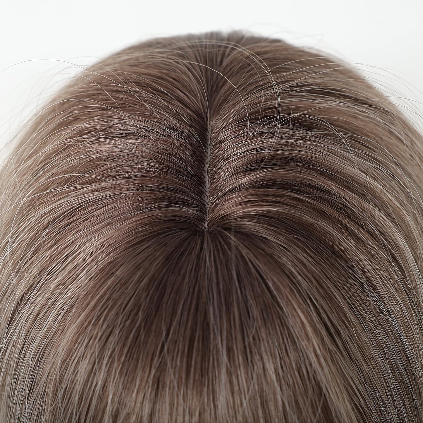 Osicapea Ombre Blonde Short Wigs with Bangs for Women, Woman Natural Short Straight Heat Resistant Synthetic Wig, 14 Inch Long Hair Replacement Wigs for Women's Cosplay Costume Party Daily Use