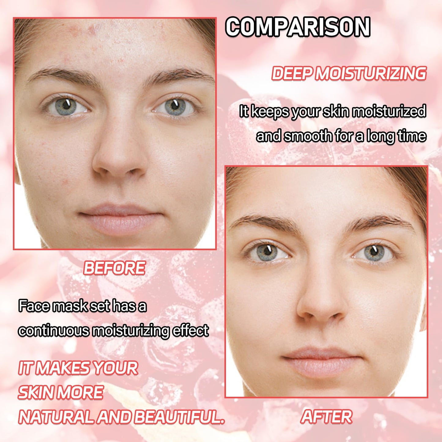 WYBLZPXZ 10 Pack Fruits Sheet Face Mask Skin Care Set,Deep Hydrating Facial Mask for All Skin Types,Mildness Long Lasting Moisturizing Face Masks Skincare for Men & Women