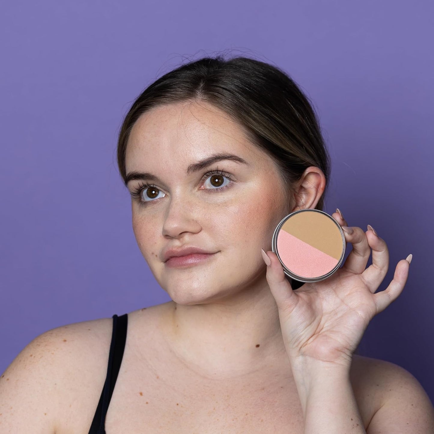 Cheekbone Balance Blush/Bronzer - Talc-Free Multi-Use Compact with Soft-Matte Finish | Vegan, 0.38 oz.